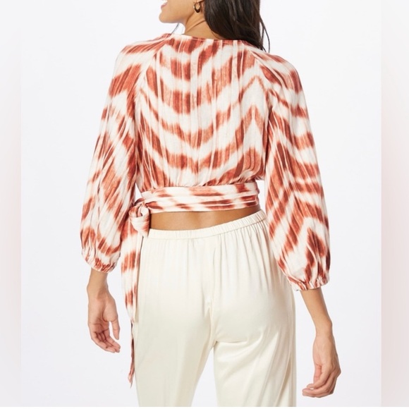 banana republic women Medium 100% Linen cropped‎ Cardigan Tie front Coastal Boho - Picture 13 of 13